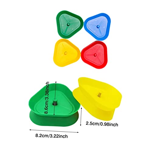 ORFOFE 4 Stück Dreieckiger Kartenhalter aus Spielkarten Organizer für Erwachsene Kompakte Stabile Kartenhalter für Partyspiele und Geschenkideen von ORFOFE