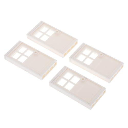ORFOFE 4 Stück Kleine Masonspielzeug puppenhaus zubehör Puppenhaus Accessoires Minitür Miniaturtür für Puppenhaus Miniatur-Feentür Puppenhaus-Mini-Tür Plastik Weiß ORFOFE 4 Stück Kleine Masonspielzeug puppenhaus zubehör Puppenhaus Accessoires Minitür Miniaturtür für Puppenhaus Miniatur-Feentür Puppenhaus-Mini-Tür Plastik Weiß von ORFOFE