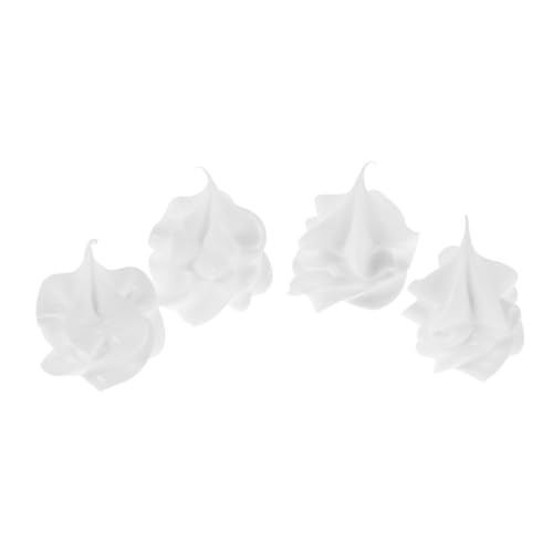 ORFOFE 4 Stück Kleine Realistische Künstliche Eiskugel Deko Detailgetreue Imitation Eiscreme für DIY Basteln Partydekoration Schaufenster Langlebige Künstliche Dessertmodelle von ORFOFE