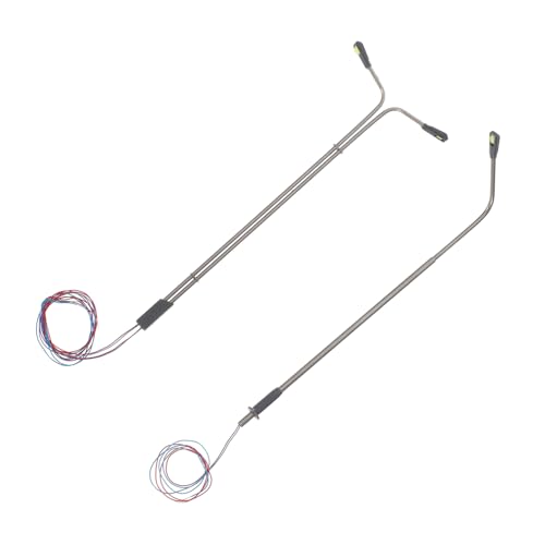 ORFOFE 4 Stück Micro Landscape Straßenlaterne Petite Lamp Pillar Pocket Street Beacon Winzige Lokomotivleuchte Diminutive Straßenlampe Kompakte Eisenbahnlampe Puppenhaus Laternenpfahl von ORFOFE