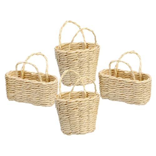 ORFOFE 4 Stück Mini Aufbewahrungskorb Geflochtener Korb Puppenhaus Gewebekorb Miniatur Gewebekorb Mikroszenenkörbe Kleiner Korb Blumenkorb Mit Griff Beige Bambus ORFOFE 4 Stück Mini Aufbewahrungskorb Geflochtener Korb Puppenhaus Gewebekorb Miniatur Gewebekorb Mikroszenenkörbe Kleiner Korb Blumenkorb Mit Griff Beige Bambus von ORFOFE