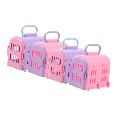 ORFOFE Miniatur-reisebox-Set für Hunde und Katzen 4-teilig Puppenhaus-transportbox Spielzeug Rollenspiel Reisebox für Haustiere Realistischer Mini-reisekäfig für Haustiere für Puppenhaus-zubehör ORFOFE Miniatur-reisebox-Set für Hunde und Katzen 4-teilig Puppenhaus-transportbox Spielzeug Rollenspiel Reisebox für Haustiere Realistischer Mini-reisekäfig für Haustiere für Puppenhaus-zubehör von ORFOFE