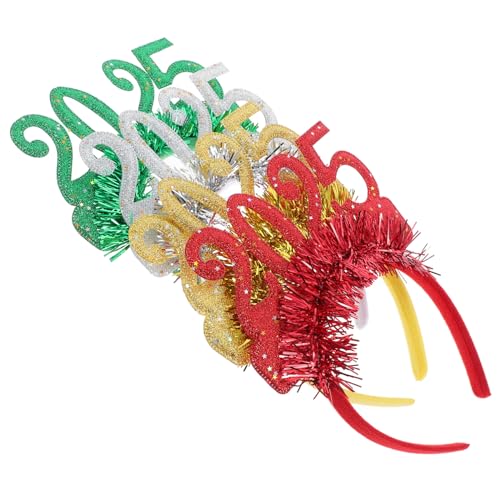 ORFOFE 4 Stück Neujahrs Haarreif Party Haaraccessoires Bunte Glitzer Stirnbänder für Damen Komfortabel Langlebig Festlich ORFOFE 4 Stück Neujahrs Haarreif Party Haaraccessoires Bunte Glitzer Stirnbänder für Damen Komfortabel Langlebig Festlich von ORFOFE