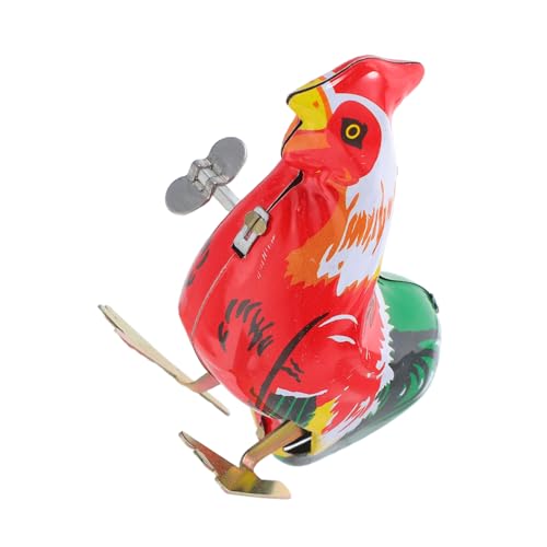 ORFOFE 4 Stück Teiliges Aufziehspielzeug Hühnchen Bunte Wind Up Tiere Langlebig Ostern Party für Jungen Mädchen Nutztiere Spaßmechanismus von ORFOFE