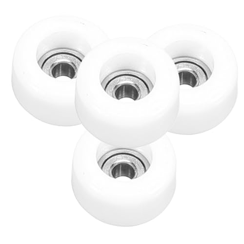ORFOFE 4 Stück Teiliges Finger Skateboard Roller aus Robustem Kunststoff Kompakte Tischspielzeuge zur Stressreduktion und Fingerkoordination Multifunktionale Fingertipps von ORFOFE