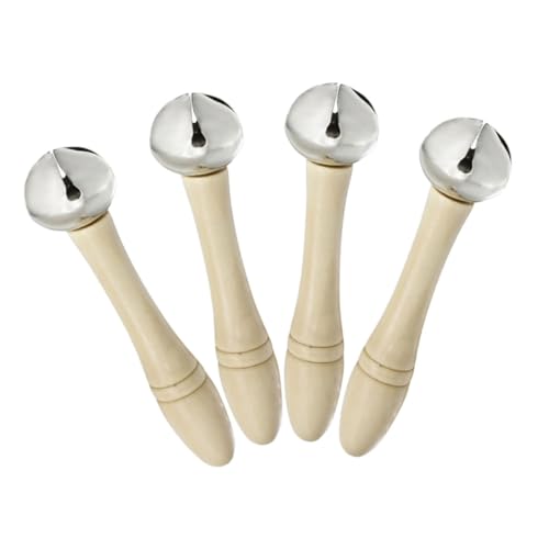 ORFOFE 4 Stück Teiliges Hand Shake Bell Ergonomische Griffschelle Vielseitiges Musikinstrument für Bühne Unterricht und Party als Geschenk für Musikliebhaber und Weihnachtsdeko ORFOFE 4 Stück Teiliges Hand Shake Bell Ergonomische Griffschelle Vielseitiges Musikinstrument für Bühne Unterricht und Party als Geschenk für Musikliebhaber und Weihnachtsdeko von ORFOFE