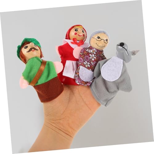 ORFOFE 4 Stück Teiliges Holz Fingerpuppen Tierfiguren Bunte Handspielzeug für Kreative Rollenspiele und Geschichtenerzählen Pädagogisches ORFOFE 4 Stück Teiliges Holz Fingerpuppen Tierfiguren Bunte Handspielzeug für Kreative Rollenspiele und Geschichtenerzählen Pädagogisches von ORFOFE