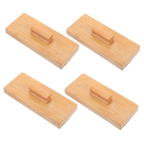 ORFOFE 4 Stück Teiliges Holz Sandpapier Rhythmus mit Einzigartigem Robustem Holzmaterial Orff Percussion Instrument Hand Auge Koordination und Musikalischer Früherziehung von ORFOFE
