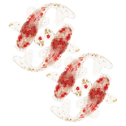 ORFOFE 4 Stück Teiliges Kristall Koi Fisch Figuren aus Natürlichem mit Rotem Glas und Goldfolie Kleine Realistische Fischdekoration für Schreibtisch Wohnzimmer Büro und Aquarium deko ORFOFE 4 Stück Teiliges Kristall Koi Fisch Figuren aus Natürlichem mit Rotem Glas und Goldfolie Kleine Realistische Fischdekoration für Schreibtisch Wohnzimmer Büro und Aquarium deko von ORFOFE