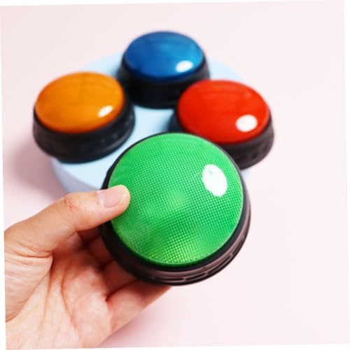 ORFOFE 4 Stück Teiliges Leuchtenden und Klingelnden Antwort buzzern Interaktives Reaktionsspiel für Familie Lernspaß und Wettbewerbe für Klassenzimmer und Geburtstagsfeiern von ORFOFE