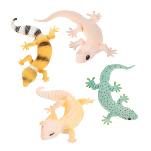 ORFOFE 4 Stück Teiliges Miniatur Gecko Tierfiguren Realistische Reptilien Figuren für Garten Dekoration Sicher Glatte Oberfläche Leicht Beweglich Pädagogisch ORFOFE 4 Stück Teiliges Miniatur Gecko Tierfiguren Realistische Reptilien Figuren für Garten Dekoration Sicher Glatte Oberfläche Leicht Beweglich Pädagogisch von ORFOFE