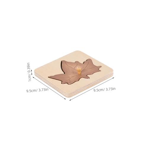 ORFOFE 4 Stück Teiliges Montessori Holzpuzzle Blattform Lernspielzeug für Vorschulkinder Feinmotorik Farben Formwahrnehmung Ab Jahren ORFOFE 4 Stück Teiliges Montessori Holzpuzzle Blattform Lernspielzeug für Vorschulkinder Feinmotorik Farben Formwahrnehmung Ab Jahren von ORFOFE
