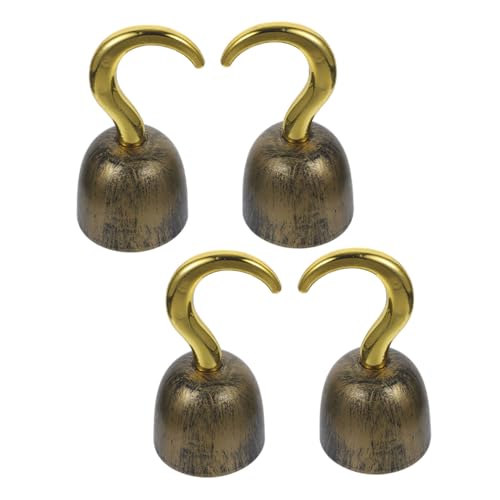 ORFOFE 4 Stück Teiliges Piratenhaken aus Retro Design Robust und Stilvoll als Piratenkostüm Zubehör für Halloween Dekoration und Cosplay Party Accessoires ORFOFE 4 Stück Teiliges Piratenhaken aus Retro Design Robust und Stilvoll als Piratenkostüm Zubehör für Halloween Dekoration und Cosplay Party Accessoires von ORFOFE