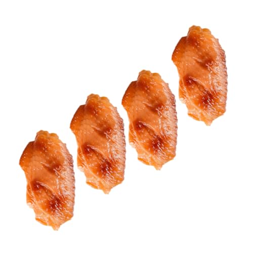 ORFOFE 4 Stück Teiliges Realistische Künstliche Hühnerflügel aus Robustem PVC Detailgetreue Food Decor Fotorequisite Leicht und Langlebig für Restaurant Haus und Eventdekoration ORFOFE 4 Stück Teiliges Realistische Künstliche Hühnerflügel aus Robustem PVC Detailgetreue Food Decor Fotorequisite Leicht und Langlebig für Restaurant Haus und Eventdekoration von ORFOFE