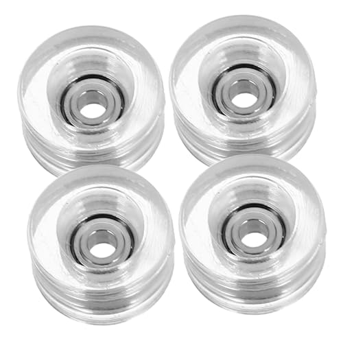 ORFOFE 4 Stück Teiliges Robuste Finger Skateboard Räder mit Hochgeschwindigkeitslagern Transparente Praktische Reparaturteile Kompatible Zubehörteile für Finger Skateboard Enthusiasten ORFOFE 4 Stück Teiliges Robuste Finger Skateboard Räder mit Hochgeschwindigkeitslagern Transparente Praktische Reparaturteile Kompatible Zubehörteile für Finger Skateboard Enthusiasten von ORFOFE