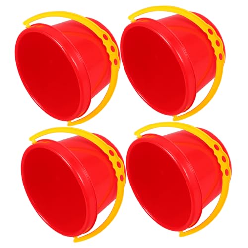 ORFOFE 4 Stück Teiliges Sandspielzeug Strand Eimer Kunststoff Sicher Leicht für Pools Garten Kreative Wasserspiele Strandspielzeug Zufällige Farbe Zufällige Farbe von ORFOFE