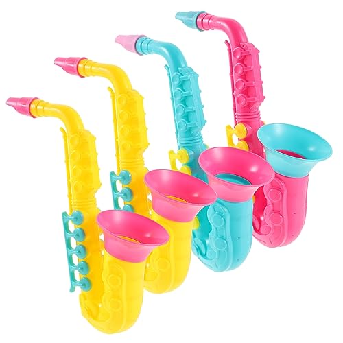 ORFOFE 4 Stück Teiliges Saxophon aus Hochwertigem Kunststoff Realistische Blasinstrumente mit Glatter Oberfläche Kreatives Musikspielzeug für Geburtstagsfeiern und Frühe Musikalische ORFOFE 4 Stück Teiliges Saxophon aus Hochwertigem Kunststoff Realistische Blasinstrumente mit Glatter Oberfläche Kreatives Musikspielzeug für Geburtstagsfeiern und Frühe Musikalische von ORFOFE