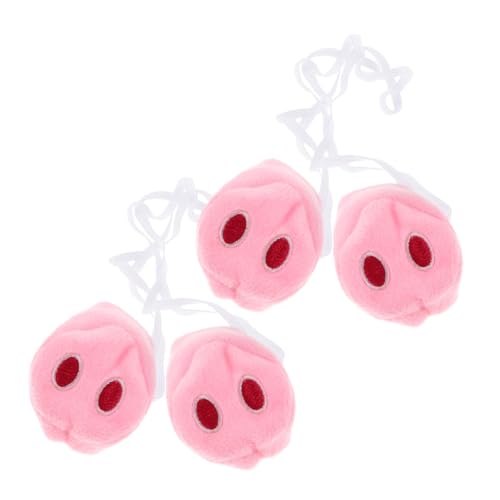 ORFOFE 4 Stück Teiliges Schweinenasen aus Weichem Plüsch mit Elastischem Band Tragbare Tiernase für Karneval Halloween Party und Cosplay Lustige und Realistische Schwein Nasen Deko ORFOFE 4 Stück Teiliges Schweinenasen aus Weichem Plüsch mit Elastischem Band Tragbare Tiernase für Karneval Halloween Party und Cosplay Lustige und Realistische Schwein Nasen Deko von ORFOFE