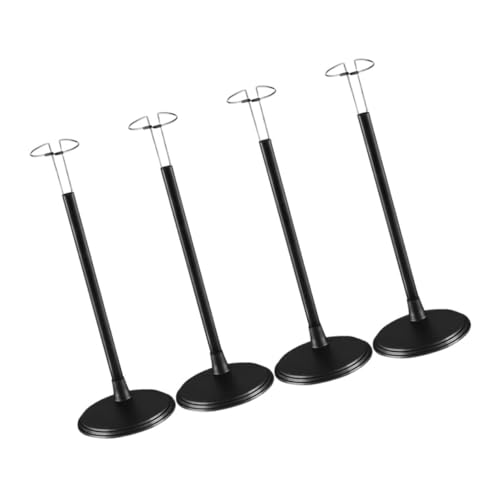 ORFOFE 4 Stück Verstellbare Schwarze Puppenständer für Actionfiguren und Stofftiere Stabiler Doll Holder mit Einfachem Aufbau Vielseitig Kompatibel für Puppenzubehör und Displays von ORFOFE