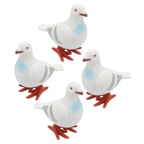 ORFOFE 4 Stück Wind up Tauben Kreative Lustige Federsprung Tiere Geschenk Füller Partydeko Jungen Mädchen von ORFOFE