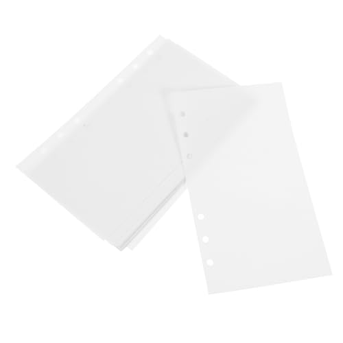 ORFOFE 40 Blatt Nachfüllpapier Doppelseitig Glattes Abnehmbares Release Papier für Organizer Binder Schnittfähige Sammelseite für Scrapbook und Stickeralbum von ORFOFE