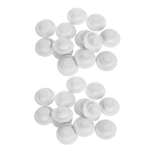 ORFOFE 40 Stück Handgefertigte Hüte Zylinder Mini Puppenkopfbedeckungen Miniatur Puppenkopfbedeckungen Babypuppenkopfbedeckungen Bastel Zylinder Min Puppenhüte Mini Puppenhüte von ORFOFE