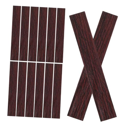 ORFOFE 40 Stück Holz Puppenhaus Dielen Miniatur Bodenbelag Für Puppenhäuser Miniatur Möbel Und Zubehör Dekor Mini Ornamente Zum Basteln Puppenhaus Bodenbelag Dunkelbraun von ORFOFE