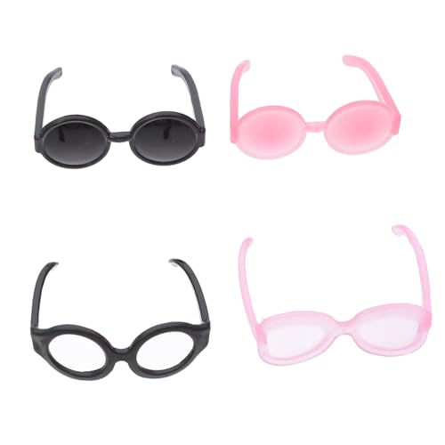 ORFOFE 40 Stück Teiliges Mini Kunststoff Sonnenbrillen Puppenbrille Puppen Zubehör für DIY Basteln Puppenkleidung von ORFOFE