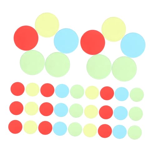 ORFOFE 400 Stück Bingo Chips Kunststoffspielmarkierer Transparent Farbig Sortiert für Klassenraum und Karneval Bingo Spiele von ORFOFE