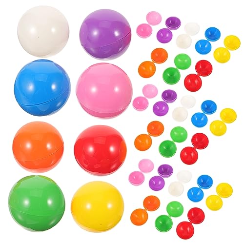 ORFOFE 40Stücke Mini Lotteriebälle aus Kunststoff Bunte Hohle Wiederverwendbare Spielbälle für Tombola Party und Unterhaltungsspiele Farben Je von ORFOFE