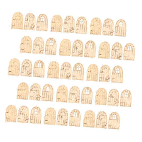 ORFOFE 45 Stück Teiliges Unbemalte Holz Feentüren für Garten DIY Bastelprojekte Robuste Wichteltüren mit Kreativem Design Vielseitig Verwendbar für Miniaturhäuser und Outdoor Dekorationen ORFOFE 45 Stück Teiliges Unbemalte Holz Feentüren für Garten DIY Bastelprojekte Robuste Wichteltüren mit Kreativem Design Vielseitig Verwendbar für Miniaturhäuser und Outdoor Dekorationen von ORFOFE