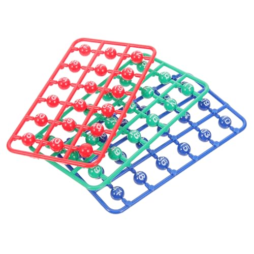 ORFOFE 49 Stück Teiliges Bingo Kugel Kleine Bunte Lotteriekugeln mit Klaren Zahlen für Party Tombola Spiele Handliche Zubehör für Erwachsene von ORFOFE