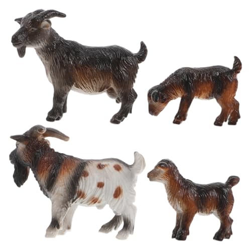ORFOFE 4pcs Realistische Ziegenfamilien -Figuren Simulation Tiermodelle Farm Tier Spielzeug Figur Set Plastikbetriebe Tierfiguren Spielset Tiergeflügel Zum Lernen ORFOFE 4pcs Realistische Ziegenfamilien -Figuren Simulation Tiermodelle Farm Tier Spielzeug Figur Set Plastikbetriebe Tierfiguren Spielset Tiergeflügel Zum Lernen von ORFOFE