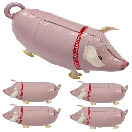 ORFOFE 5 Stück Aufblasbare Schweinchen Luftballons Leichtes Folienballon Tier Design Partydekoration für Wiederverwendbar und Robust für Geburtstagsfeiern und Indoor Outdoor Nutzung ORFOFE 5 Stück Aufblasbare Schweinchen Luftballons Leichtes Folienballon Tier Design Partydekoration für Wiederverwendbar und Robust für Geburtstagsfeiern und Indoor Outdoor Nutzung von ORFOFE