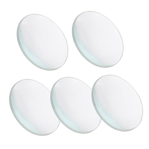 ORFOFE 5 Stück Doppeltkonvexe Glaslinse Durchmesser Brennweite für Wissenschaftliche Experimente und Unterrichtsdemos Optische Prinzipien Demonstrieren von ORFOFE