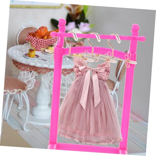 ORFOFE 5 Stück Mini Puppenkleiderbügel aus Robustem Metall Roségoldfarbene Mini Kleiderbügel für Puppenhaus Dekoration und Puppenkleidung Aufbewahrung Schonend und Langlebig ORFOFE 5 Stück Mini Puppenkleiderbügel aus Robustem Metall Roségoldfarbene Mini Kleiderbügel für Puppenhaus Dekoration und Puppenkleidung Aufbewahrung Schonend und Langlebig von ORFOFE
