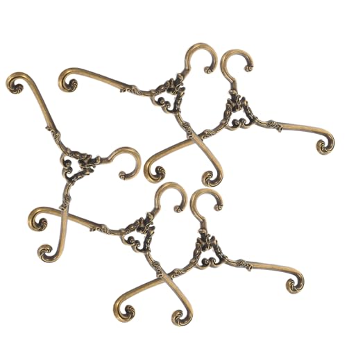 ORFOFE 5 Stück Miniatur Kleiderbügel Retro Metall Puppenhaus Zubehör Stabile Mini Kleiderbügel für Puppenkleidung Praktische und Langlebige Aufbewahrung für Puppenstube und Puppenschrank ORFOFE 5 Stück Miniatur Kleiderbügel Retro Metall Puppenhaus Zubehör Stabile Mini Kleiderbügel für Puppenkleidung Praktische und Langlebige Aufbewahrung für Puppenstube und Puppenschrank von ORFOFE