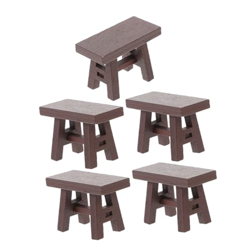 ORFOFE 5 Stück Realistische Kinderstühle Für Puppenhäuser Retro Mini Rollenspielmöbel Rollenspiel Bank Ornamente Haushocker Zubehör Dekoration Requisite – Spiele Holzstühle ORFOFE 5 Stück Realistische Kinderstühle Für Puppenhäuser Retro Mini Rollenspielmöbel Rollenspiel Bank Ornamente Haushocker Zubehör Dekoration Requisite – Spiele Holzstühle von ORFOFE