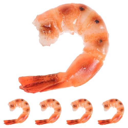 ORFOFE 5 Stück Realistische Künstliche Garnelen aus Robustem PVC Täuschend Echte Garnelenmodelle für Küchen Restaurant und Partydekoration Vielseitig Einsetzbare Fake Food Requisiten für ORFOFE 5 Stück Realistische Künstliche Garnelen aus Robustem PVC Täuschend Echte Garnelenmodelle für Küchen Restaurant und Partydekoration Vielseitig Einsetzbare Fake Food Requisiten für von ORFOFE