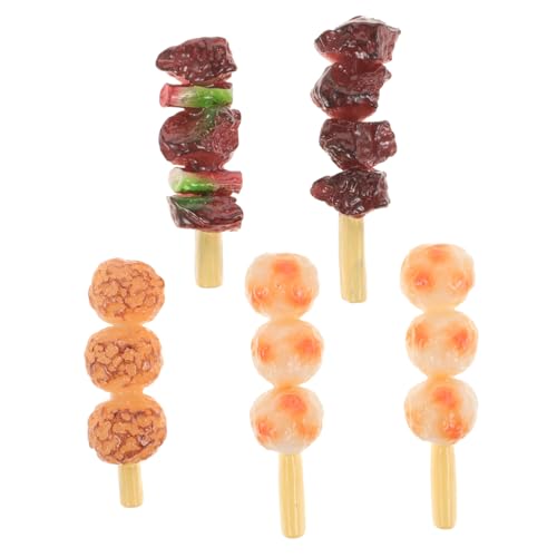 ORFOFE 5 Stück Realistische Teiliges Grillspieße Spielset für Lebensechte Fleisch Buntes BBQ Grillfleisch Modell Pädagogisch für Rollenspiele und Dekoration ORFOFE 5 Stück Realistische Teiliges Grillspieße Spielset für Lebensechte Fleisch Buntes BBQ Grillfleisch Modell Pädagogisch für Rollenspiele und Dekoration von ORFOFE