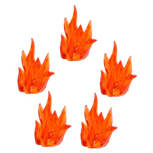 ORFOFE 5 Stück Teiliges Action Figur mit Realistischen Feuer EIS Effekten Lebendige Farben Platzsparend Pädagogisch Wertvoll Geeignet für Kreatives und Halloween Dekoration von ORFOFE