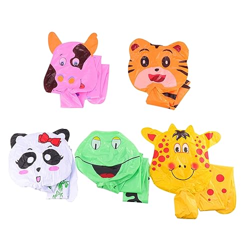 ORFOFE 5 Stück Teiliges Aufblasbares PVC Tier für Bunte Lange Stäbe Schnelle Inflation Sichere Materialien für Party Dekoration und Spielspaß von ORFOFE