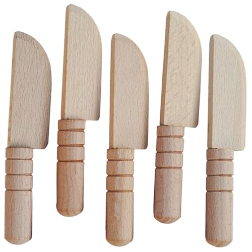 ORFOFE 5 Stück Teiliges Holzspielzeug Messer Realistischer Küchenschneider für Sicheres DIY Obstschneide und Lernspielzeug für Puppenhaus Dekoration und Montessori Küchenrollenspiele ORFOFE 5 Stück Teiliges Holzspielzeug Messer Realistischer Küchenschneider für Sicheres DIY Obstschneide und Lernspielzeug für Puppenhaus Dekoration und Montessori Küchenrollenspiele von ORFOFE