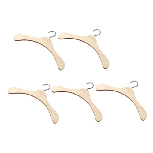 ORFOFE 5 Stück Teiliges Kleiderbügel Puppen Stabile Holz kleiderstange Praktischer Puppenzubehör kleiderhalter Naturfarbene Holzqualität für Puppenhäuser und Bjd ORFOFE 5 Stück Teiliges Kleiderbügel Puppen Stabile Holz kleiderstange Praktischer Puppenzubehör kleiderhalter Naturfarbene Holzqualität für Puppenhäuser und Bjd von ORFOFE
