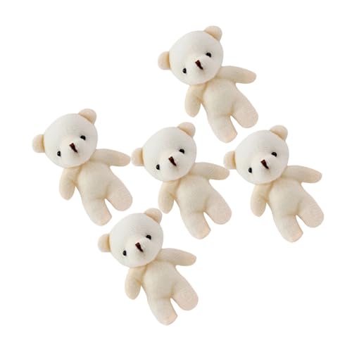 ORFOFE 5 Stück Teiliges Mini Bär Plüschtier Weiche Kleine Bärenpuppe Leichtes DIY Schlüsselanhänger Zubehör Langlebiges Baumwollmaterial als Partygastgeschenk und Hochzeitsdeko ORFOFE 5 Stück Teiliges Mini Bär Plüschtier Weiche Kleine Bärenpuppe Leichtes DIY Schlüsselanhänger Zubehör Langlebiges Baumwollmaterial als Partygastgeschenk und Hochzeitsdeko von ORFOFE