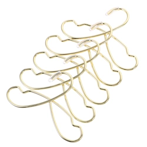 ORFOFE 5 Stück Teiliges Mini Kleiderbügel aus Metall für Puppenkleidung Goldfarbene Bjd Puppen Kleiderbügel Praktisches Puppenzubehör zur Ordentlichen Aufbewahrung und Präsentation von ORFOFE 5 Stück Teiliges Mini Kleiderbügel aus Metall für Puppenkleidung Goldfarbene Bjd Puppen Kleiderbügel Praktisches Puppenzubehör zur Ordentlichen Aufbewahrung und Präsentation von von ORFOFE