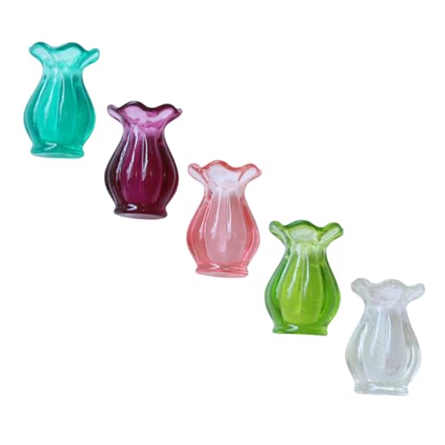 ORFOFE 5 Stück Teiliges Miniatur Blumenvase Set Realistische Mini Vasen für Puppenhaus Deko Langlebige Mikro Landschafts Dekoration Leichte Mini Pflanzengefäße für Schreibtisch Regal ORFOFE 5 Stück Teiliges Miniatur Blumenvase Set Realistische Mini Vasen für Puppenhaus Deko Langlebige Mikro Landschafts Dekoration Leichte Mini Pflanzengefäße für Schreibtisch Regal von ORFOFE