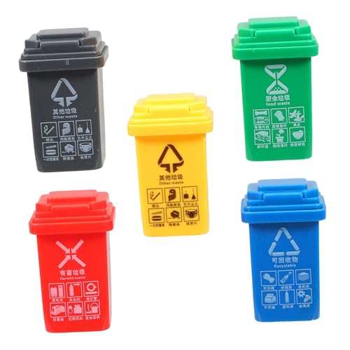 ORFOFE 5 Stück Teiliges Mülltrennsystem Mülleimer Modell Abfalltonnen Puppenhaus Dekoration Realistische Miniatur Desktop Recycling Zubehör für Kreatives Lernspiel ORFOFE 5 Stück Teiliges Mülltrennsystem Mülleimer Modell Abfalltonnen Puppenhaus Dekoration Realistische Miniatur Desktop Recycling Zubehör für Kreatives Lernspiel von ORFOFE