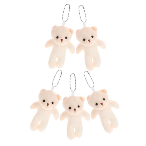 ORFOFE 5 Stück Teiliges Plüschbär Weiche Kleine Bärenanhänger zum Aufhängen Tragbare Deko für DIY Schlüsselanhänger Rucksack und Handtasche für Bastelprojekte ORFOFE 5 Stück Teiliges Plüschbär Weiche Kleine Bärenanhänger zum Aufhängen Tragbare Deko für DIY Schlüsselanhänger Rucksack und Handtasche für Bastelprojekte von ORFOFE