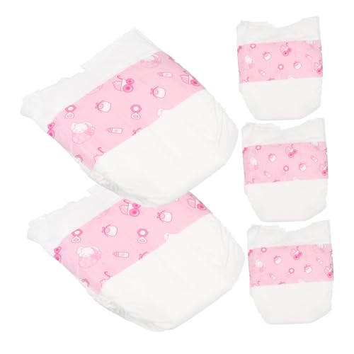 ORFOFE 5 Stück Teiliges Puppenwindeln für Puppen Weiche Realistische Windeln als Zubehör für Babypuppen Geeignet für Rollenspiele und Puppenkostümierung von ORFOFE